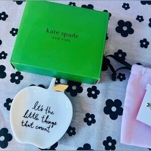 Kate Spade and Lennox glass ring dish NIB!